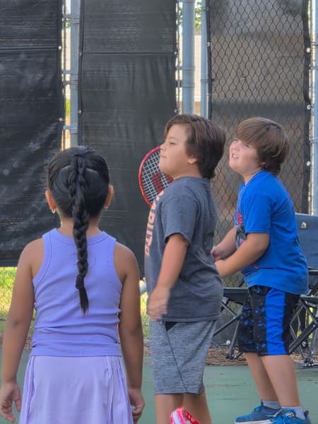 Kids huddled up at a clinic
